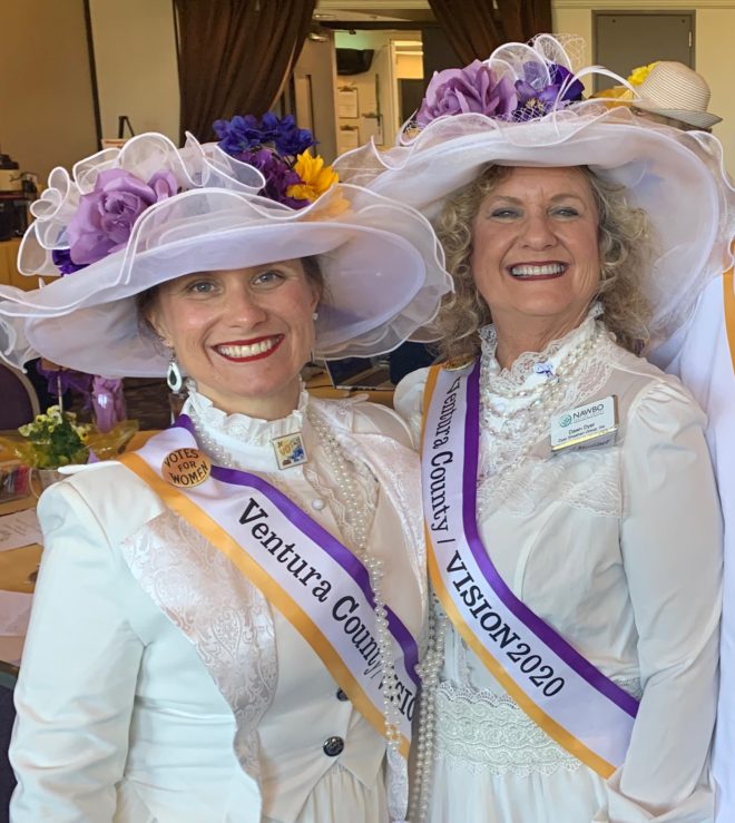 Eight Ventura County women march alongside Rose Parade float