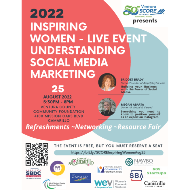 NAWBO VC Sponsored: SCORE - Inspiring Women